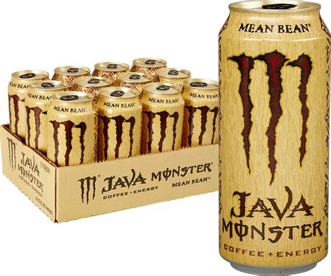 Java Monster Mean Bean Coffee Energy Drink 15 Ounce Pack Of 12