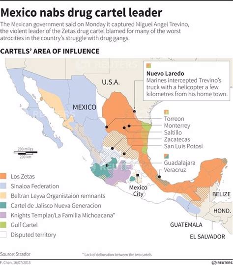 ¿cómo Se Reparten México Los Cárteles De La Droga