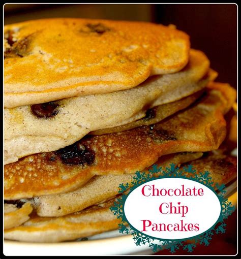 Chocolate Chip Pancakes Recipe From Scratch Chocolate Shirley