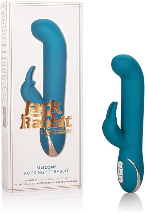 calexotics jack rabbit signature collection rocking g rabbit waterproof silicone vibrator sex