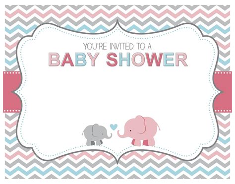 Elephant baby shower invitation bundle boy little peanut elpb pretty simple printables. Free Printable Baby Sprinkle Invitations