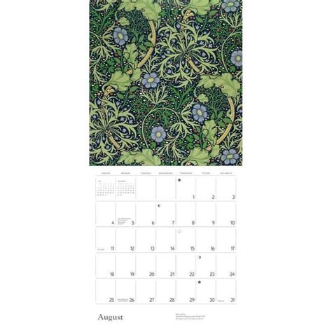 William Morris Arts And Crafts Designs Kalender