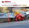 Toddler car wreck - Meme Guy