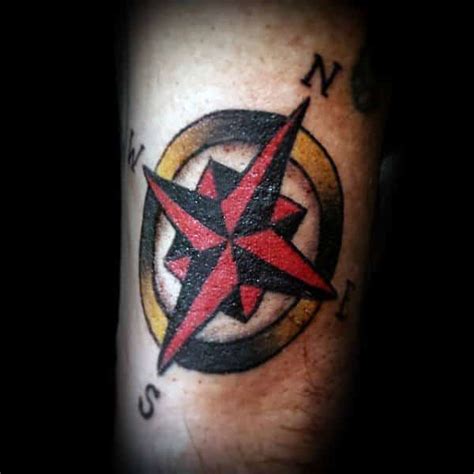 80 Nautical Star Tattoo Designs For Men Manly Ink Ideas