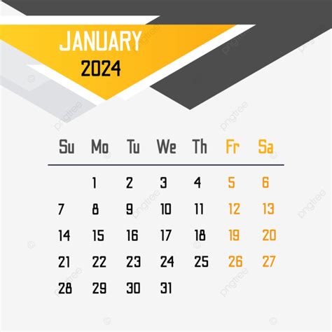 Calendar January Vector January January Calendar
