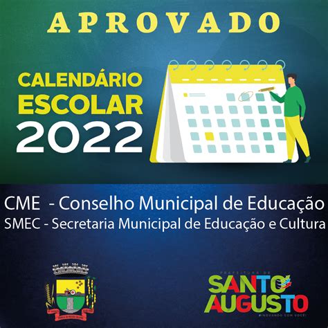 cme aprova calendÁrio escolar 2022 das escolas da rede municipal de ensino prefeitura