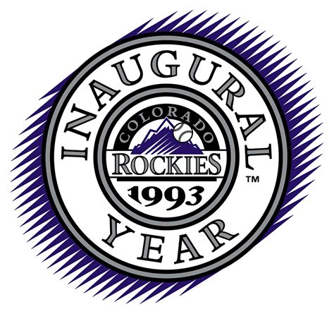 Colorado Rockies Anniversary Logo National League Nl Chris