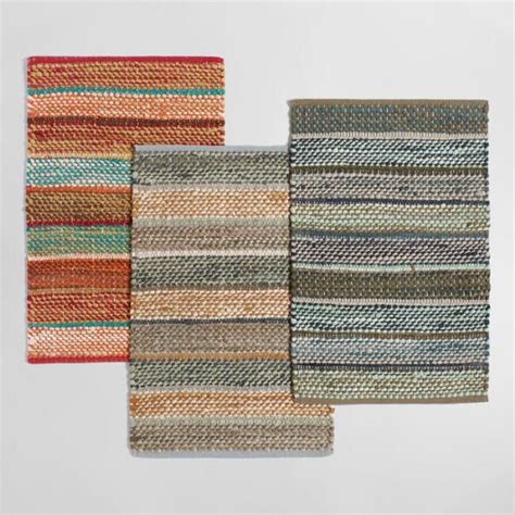 2ftx3ft Multicolor Wide Stripe Chindi Area Rug Area Rugs Rugs