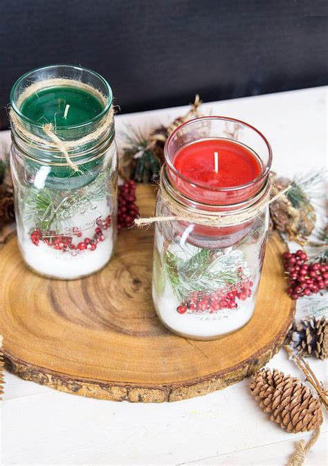 19 Delightful DIY Christmas Candle Holders
