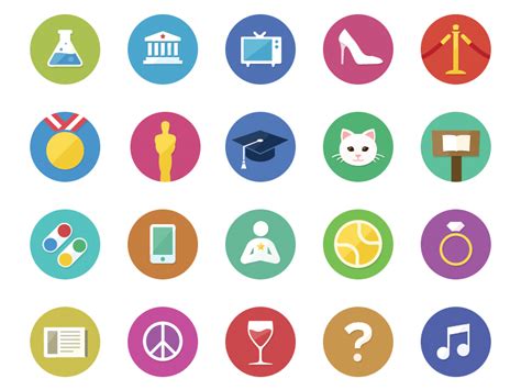 Category Icons By Micah Sivitz On Dribbble