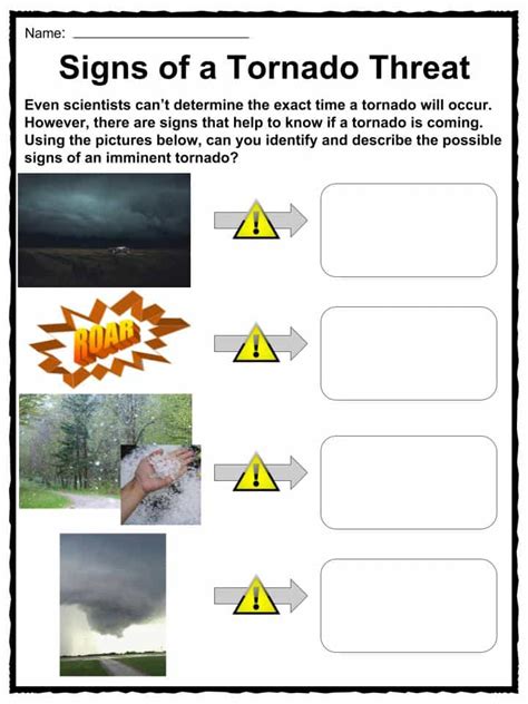 Tornado Facts Worksheets Information And Key History For Kids