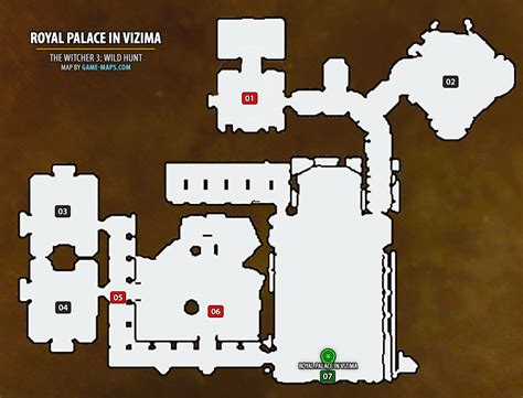 Royal Palace In Vizima Map The Witcher 3 Game