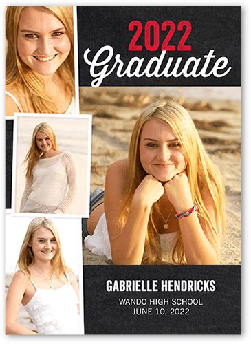 Vintage Grad 5x7 Photo Graduation Announcements Shutterfly