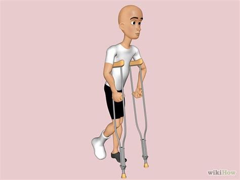 How To Use Crutches 7 Steps With Pictures Wikihow Crutches