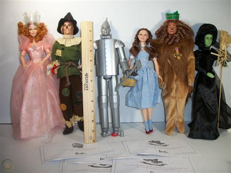 Set Of 6 Barbie Wizard Of Oz Dolls 2012 With Certificates And Accessories