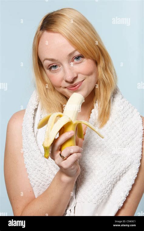 Woman Banana Eating Stock Photos And Woman Banana Eating Stock Images Alamy