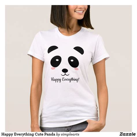 Happy Everything Cute Panda T Shirt Panda Tshirt Panda