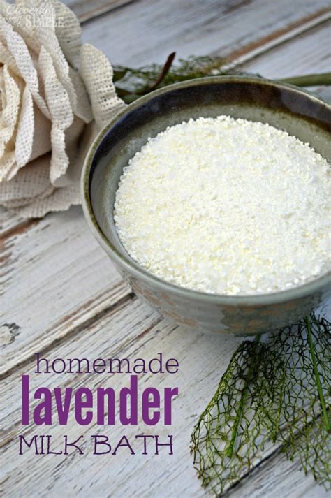 Homemade Lavender Milk Bath Cleverly Simple Recipes
