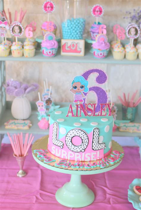 Lol Birthday Party A Fun Doll Theme For A Sweet 6 Year Old