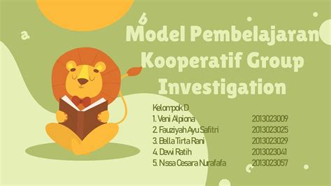 Model Pembelajaran Kooperatif Group Investigation Group D Youtube