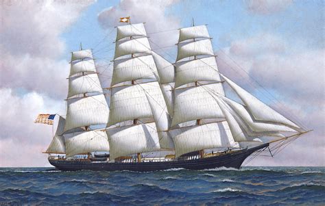 Flying Cloud 1851 A Clipper Ship That Set The Worlds Sailing