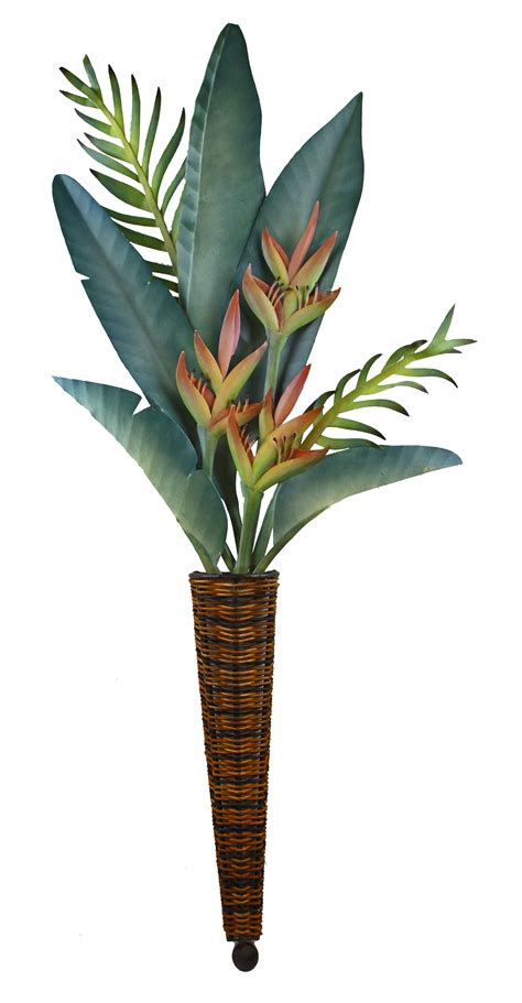 Choose your favorite rattan designs and purchase them as wall art, home decor, phone cases, tote bags, and more! 39"H Metal Heliconia in Rattan Vase Wall Art - NOW $39.95 ...