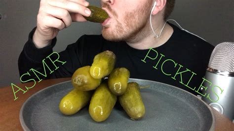 Asmr Pickle Eating Challenge Eating Sounds Youtube