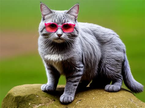 Free Ai Image Generator High Quality And 100 Unique Images Ipic Ai — Cat With Glasses