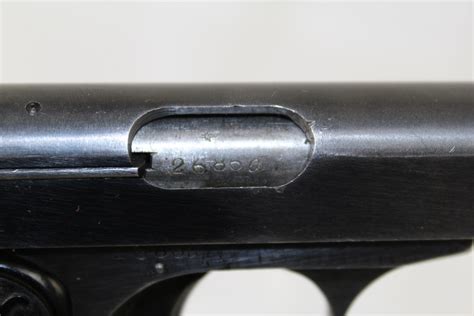 Nazi Marked Fabrique Nationale Model 1922 Pistol Candr Antique 010