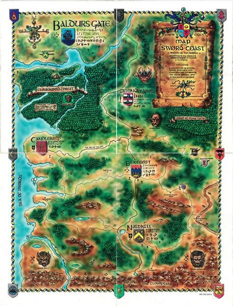 Baldur S Gate World Map Whole By Shade Os Fantasy World Map