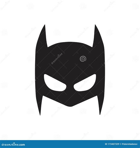 Löwe Einer Muffig Batman Mask Silhouette Höhe Kopflos Nordamerika
