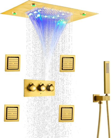 Dulabrahe Waterfall Bathroom Shower Mixer Faucet Set Australia Ubuy