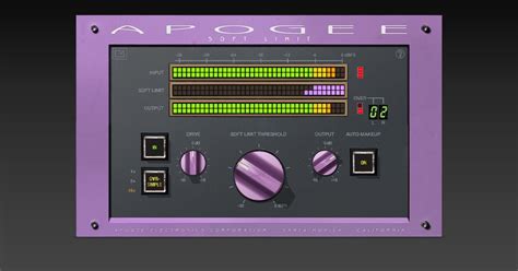 Apogee Soft Limit Free Limiter For Pc Mac Free Vsts