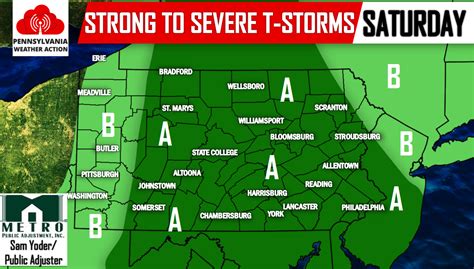 Strong To Severe Thunderstorms Capable Of Damaging Winds Possible