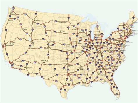 Western Usa Road Map United States Map