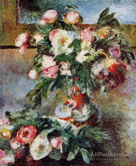 Pierre Auguste Renoir Peonies Oil Painting Reproductions For Sale 꽃그림