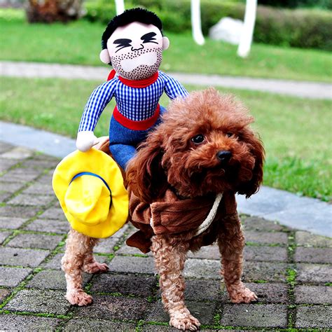 Novelty Halloween Dog Costumes Pet Clothes Cowboy Dressing