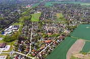 Petershagen/Eggersdorf aus der Vogelperspektive: Ortsansicht im ...