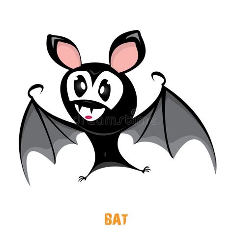 Vector Funny Devil Bat With Wings Stock Vector Illustration Of Blood