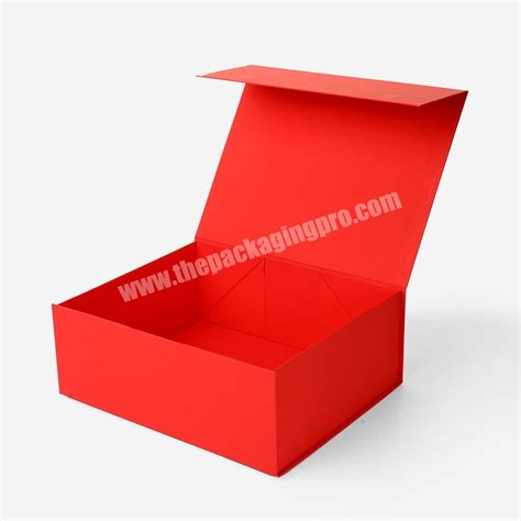New Design Flat Packaging Oem Logo Cardboard Magnetic Flip Top Rigid