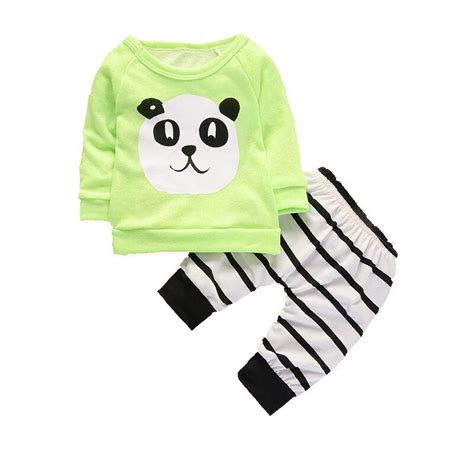 2020 Fashion Baby Clothing Kids Newborn Boys Girls Long Sleeve Panda T