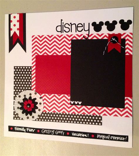 Items Similar To Disney Scrapbook Page On Etsy Disney Scrapbook Pages