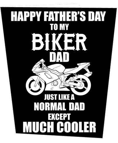 Biker Dad Fathers Day Card Funky Ts