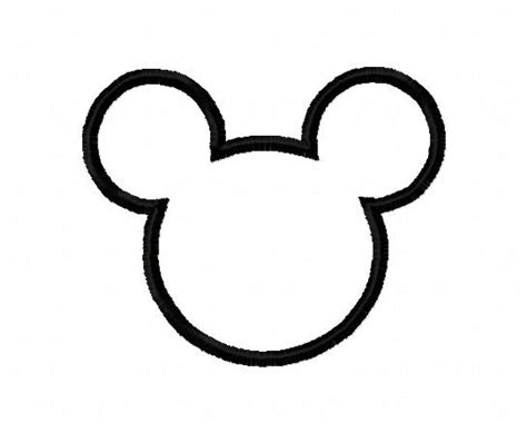 Mouse Outline Bows And Clothes