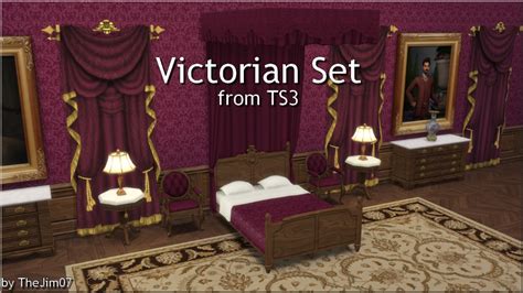 Mod The Sims Victorian Set From Ts3 Sims 4 Sims 4 Bedroom Sims