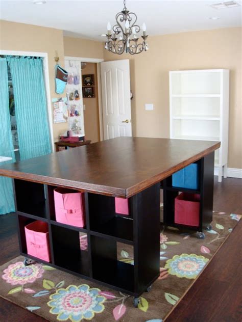 Get a sturdy table that you'd feel comfortable working on and place it in the most convenient space in the. 20 Creative Craft Room Organization Ideas - Tip Junkie