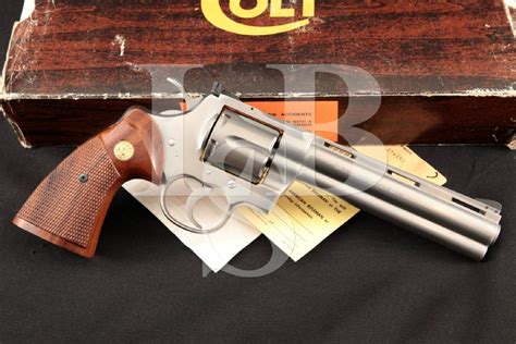Colt Python Model I3060 Stainless Steel 6 6 Shot Da Double Action