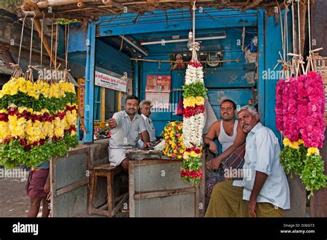 Flower Market Madurai Stockfotos Und Bilder Kaufen Alamy