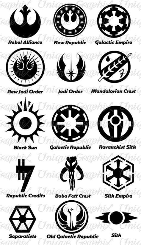 Xing Fu Star Wars Symbols