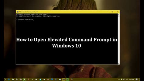 How To Open Elevated Command Prompt In Windows 10 Youtube